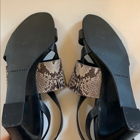 NEW Cole Haan Snakeskin Wedges - Picture 5 of 5